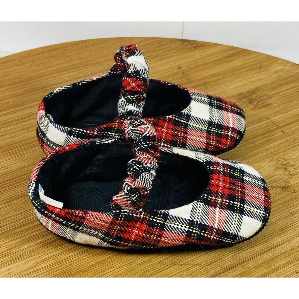 Plaid Baby Girl Shoe Size 6-9 Month - Picture 3 of 6